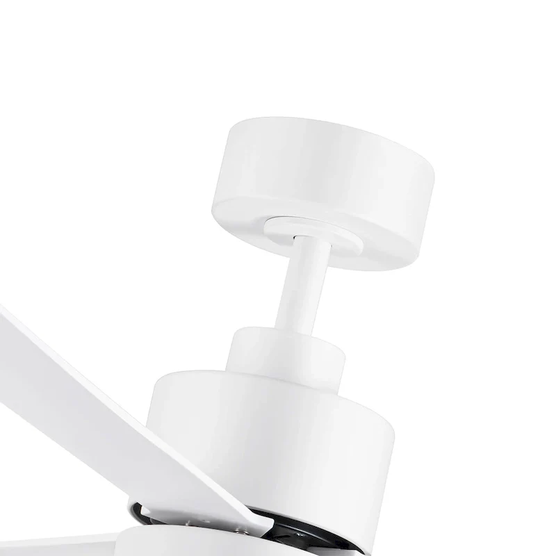 52 Inch Gold/Black/White 3-Blade LED Ceiling Fan with Light and Remote