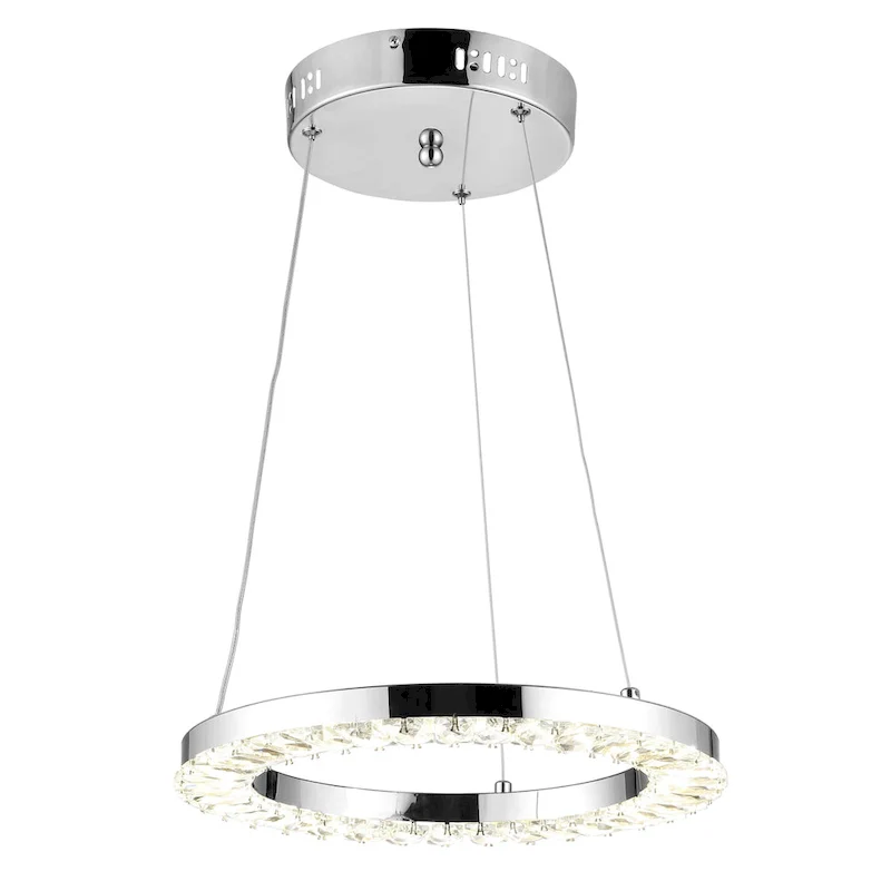 SAFAVIEH Lighting Messon Led Pendant - 14 W x 14 D x 74 H