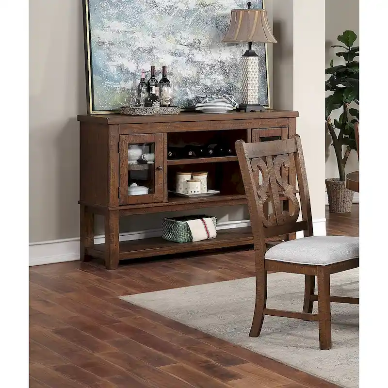 Sever With Open Shelves