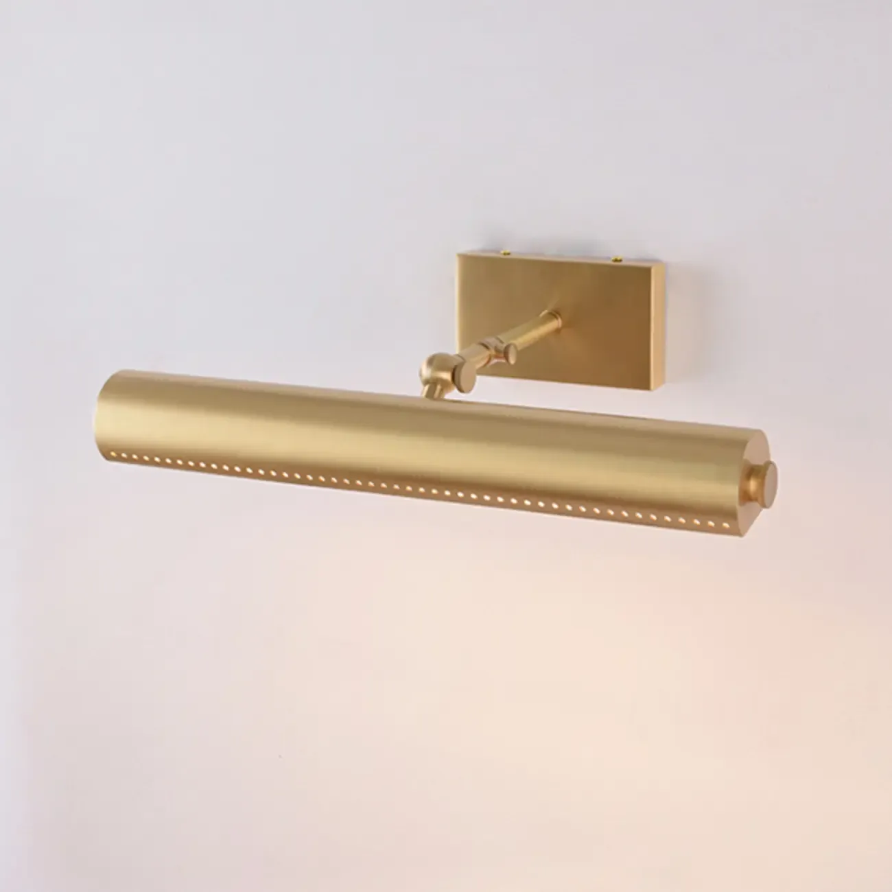 2-light Modern Straight LED Vanity Light with Copper Shade