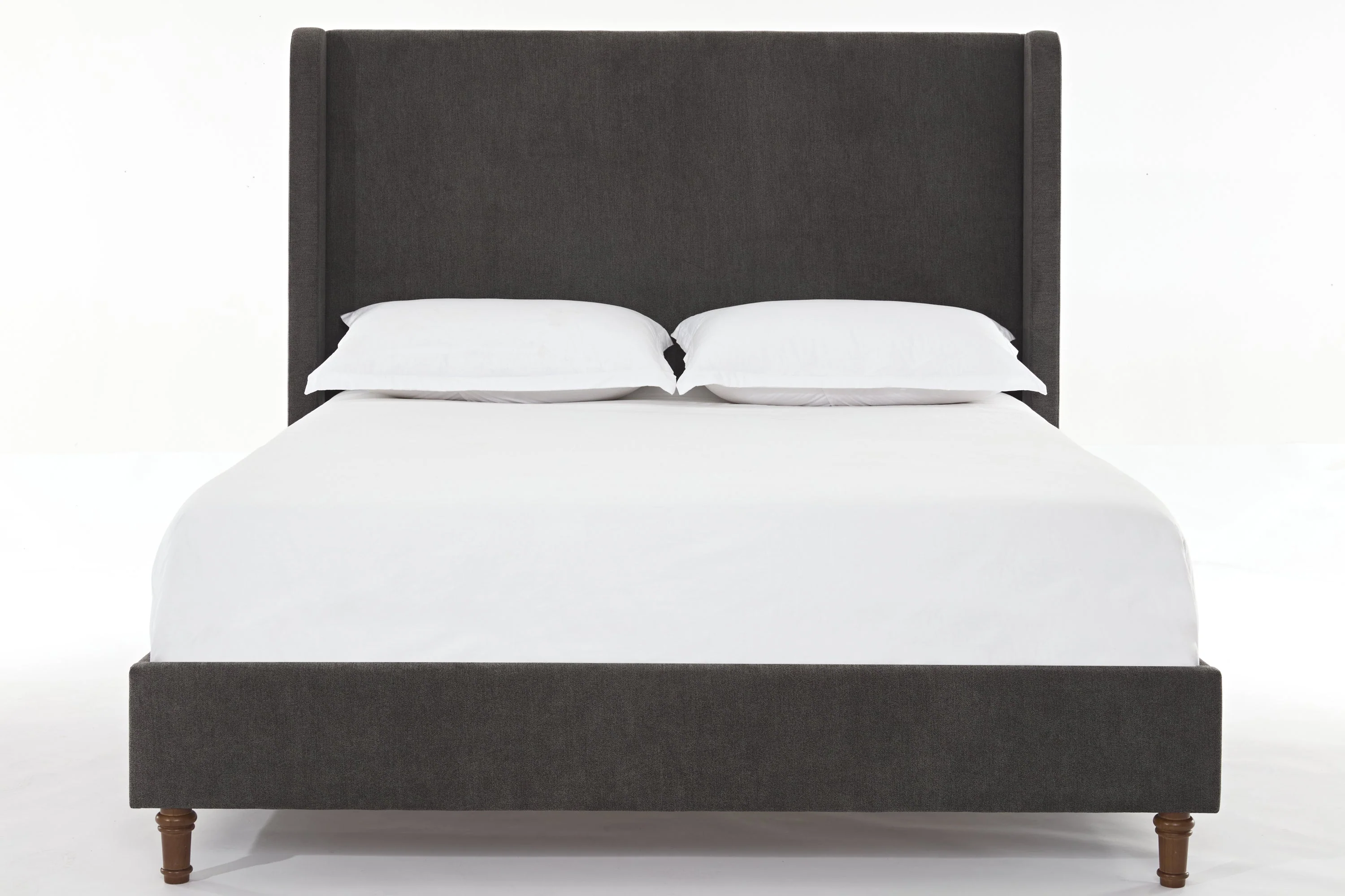 Walker Edison | Velvet Tall 54 Headboard Upholstered Queen Bed