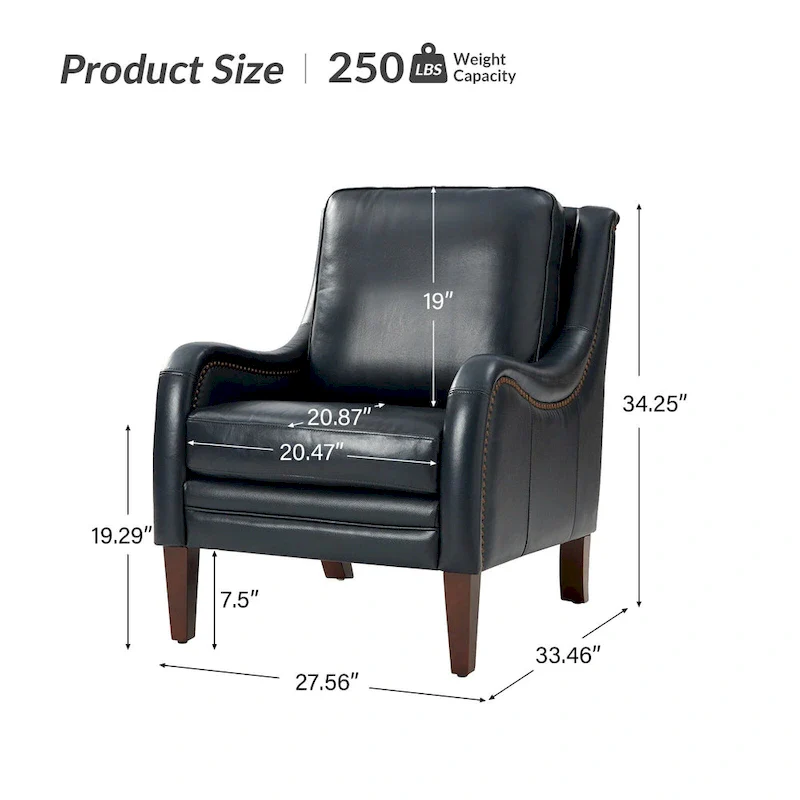 Pascual Comfy Living Room Armchair Set Of 2 with Solid Wood Legs