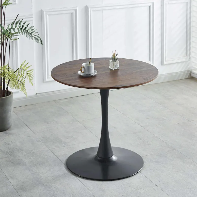 Round Tulip Table with MDF Top, Pedestal Design