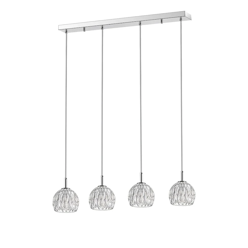 SAFAVIEH Lighting Mura Pendant - 30.5 x4.5 x11.25-79.25  - Antique White - 31Wx5Dx79H