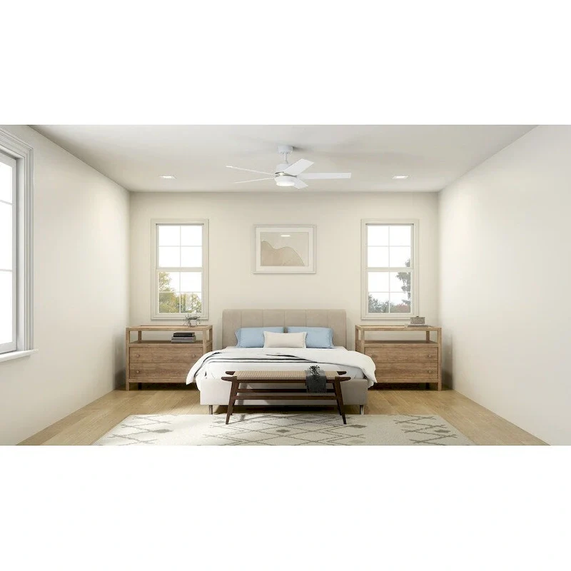 Kichler Maeve 52 inch LED Ceiling Fan Matte White with Matte White Blades