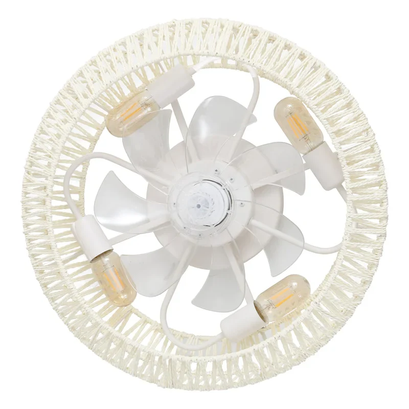 Ceiling Fan, Remote-Controlled, Modern Bohemian, By JONATHAN Y - 7.5 H x 19.5 L x 19.5 W