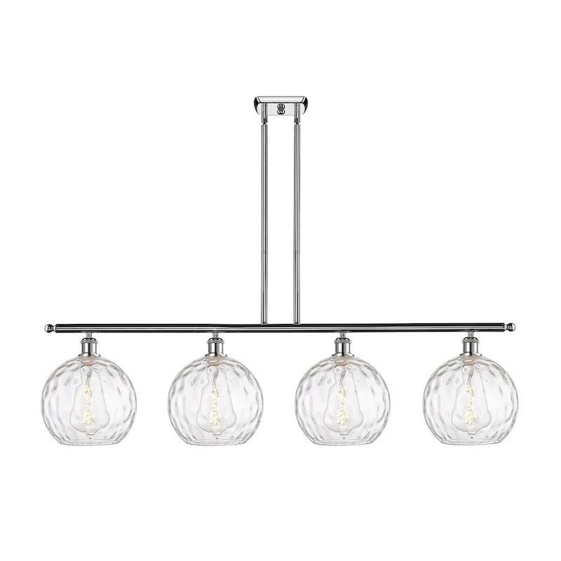 Innovations Lighting Athens Water Glass - 4 Light 48  Island Light