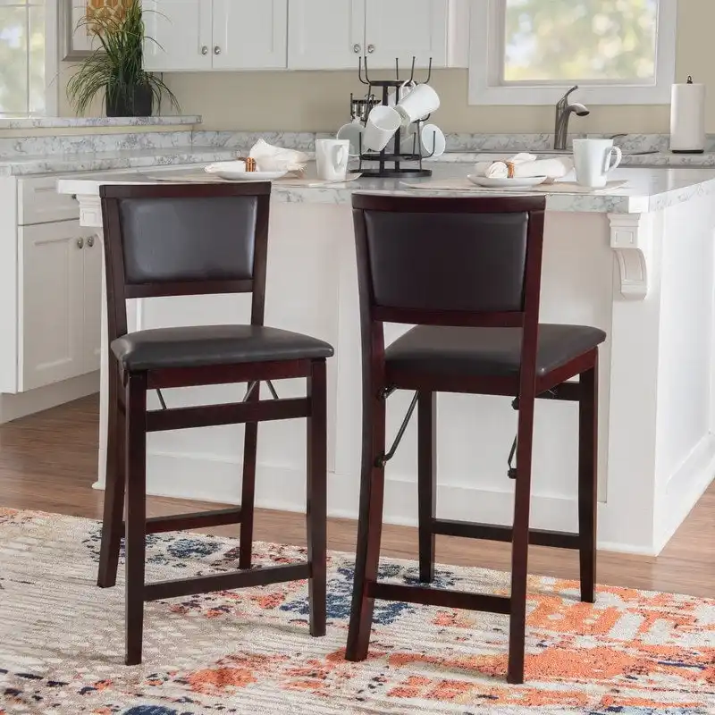 Aldersey Espresso Folding Counter Stool