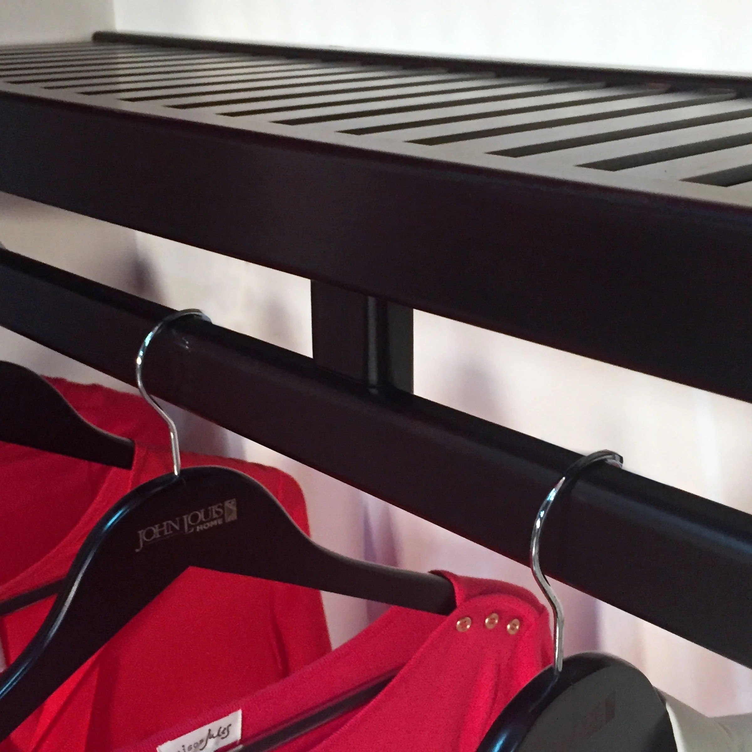 John Louis Home Solid Wood Reach-In Simplicity Closet System Espresso