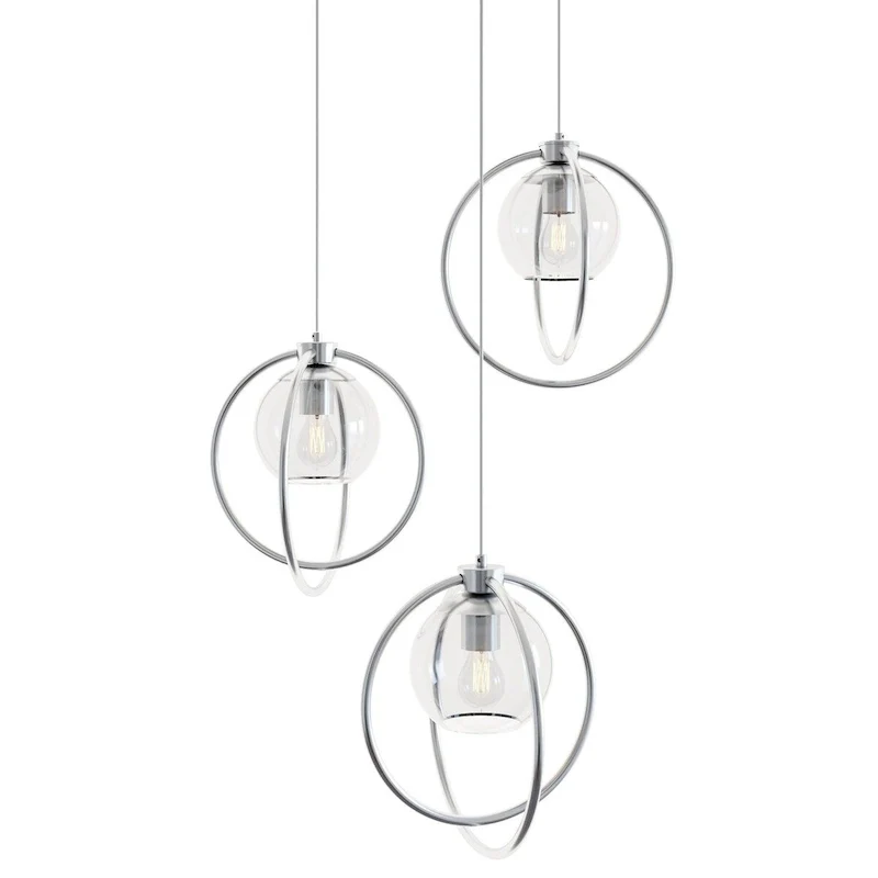 AFX JAMP12MBRND3 Jamie 3 Light 26  Wide Multi Light Pendant
