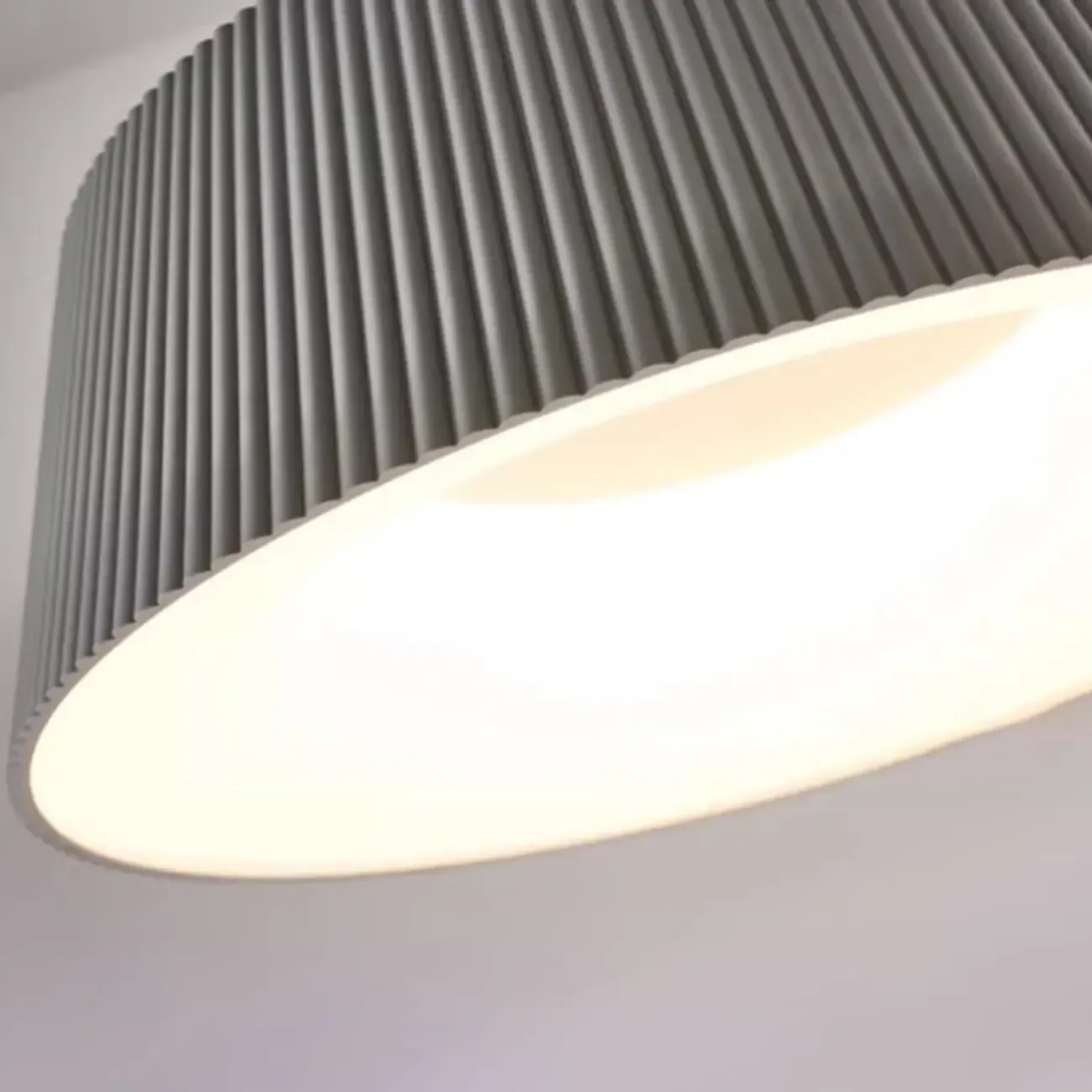 Modern Flared Round Dimmable LED Flush Mount Ceiling Light