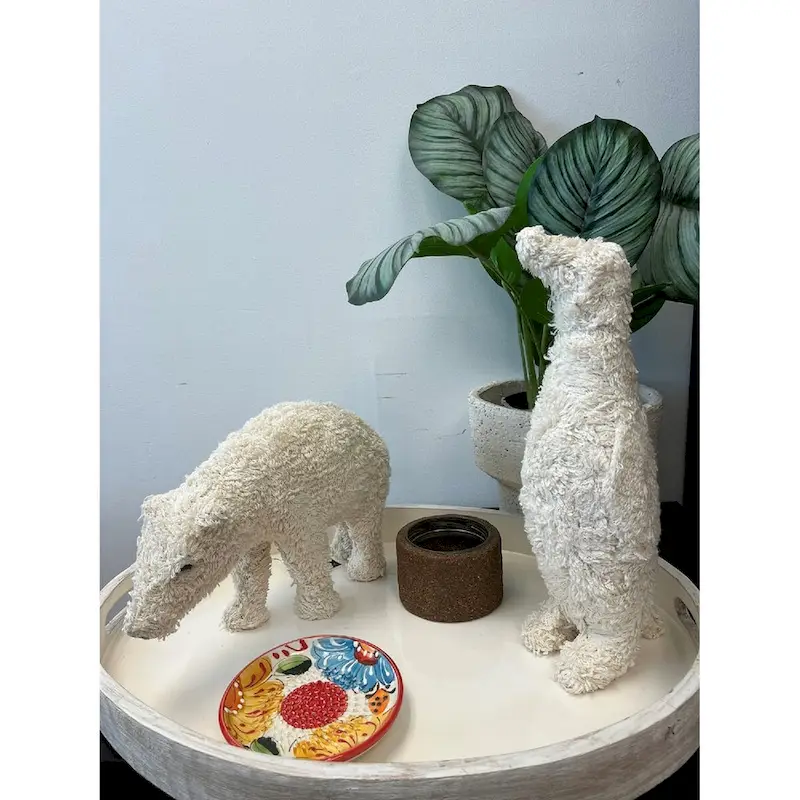 Sm Knitted Bocule White Penguin Dia 5.1  - WHITE