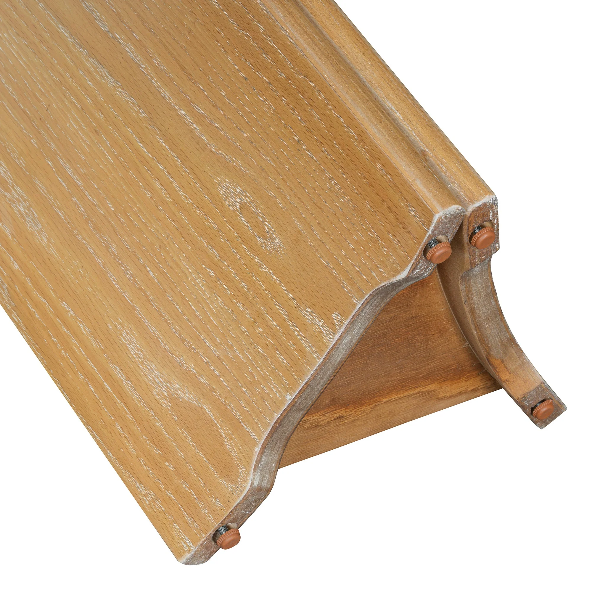 Walker Edison | Oval Faux Marble Top Console Entryway Table