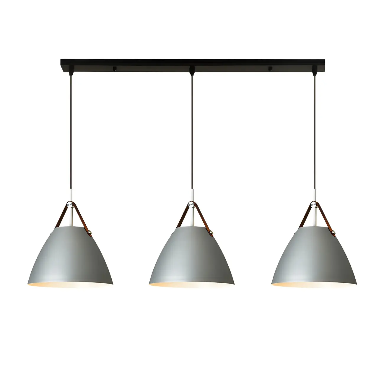 Modern Black Metal Adjustable Kitchen Island Pendant Light