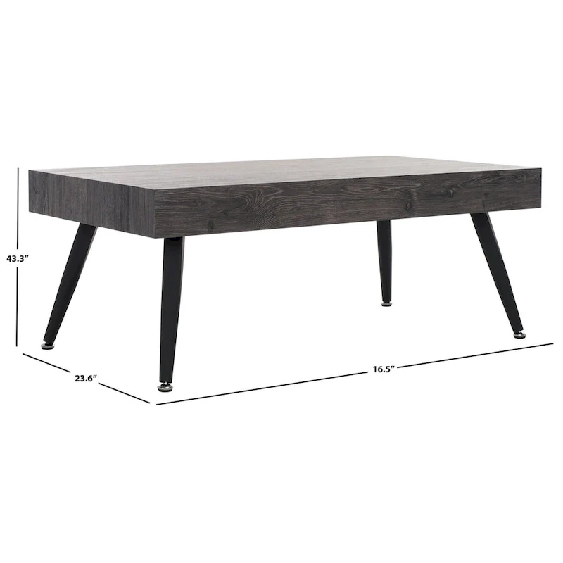 SAFAVIEH Clevie Modern Coffee Table - 43.3 x 23.6 x 16.5 - 43Wx24Dx17H