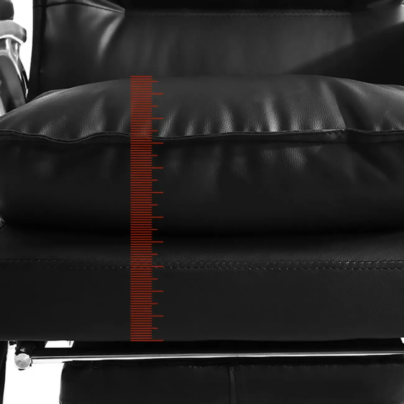 Elegant Brown Leather Reclining Executive Office Chair