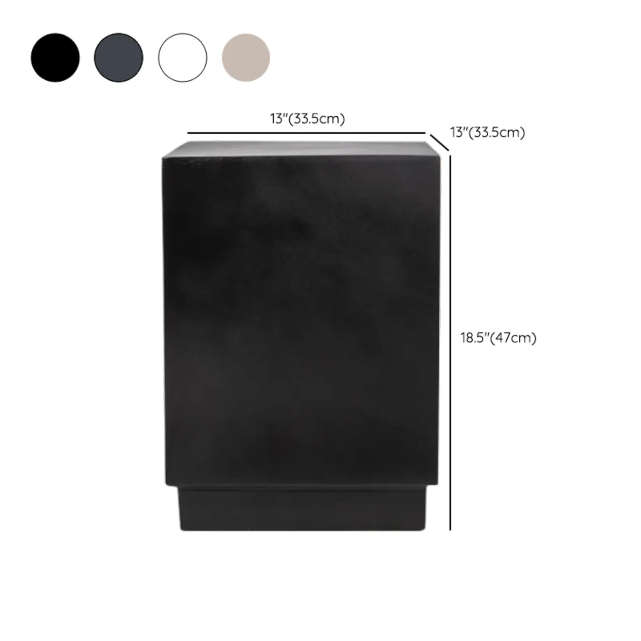 Living Room Modern Concrete Round Side Table