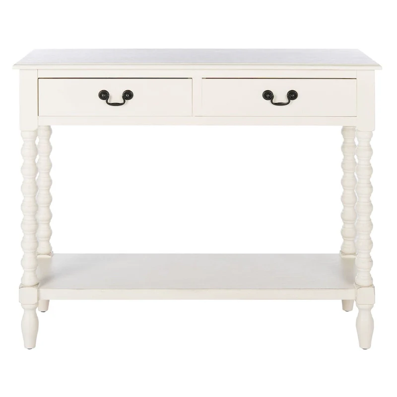 SAFAVIEH Henretta 2-Drawer Console Table - 35.5 W x 13 L x 29.5 H - 35.5 W x 13 L x 29.5 H - 36Wx13Dx30H