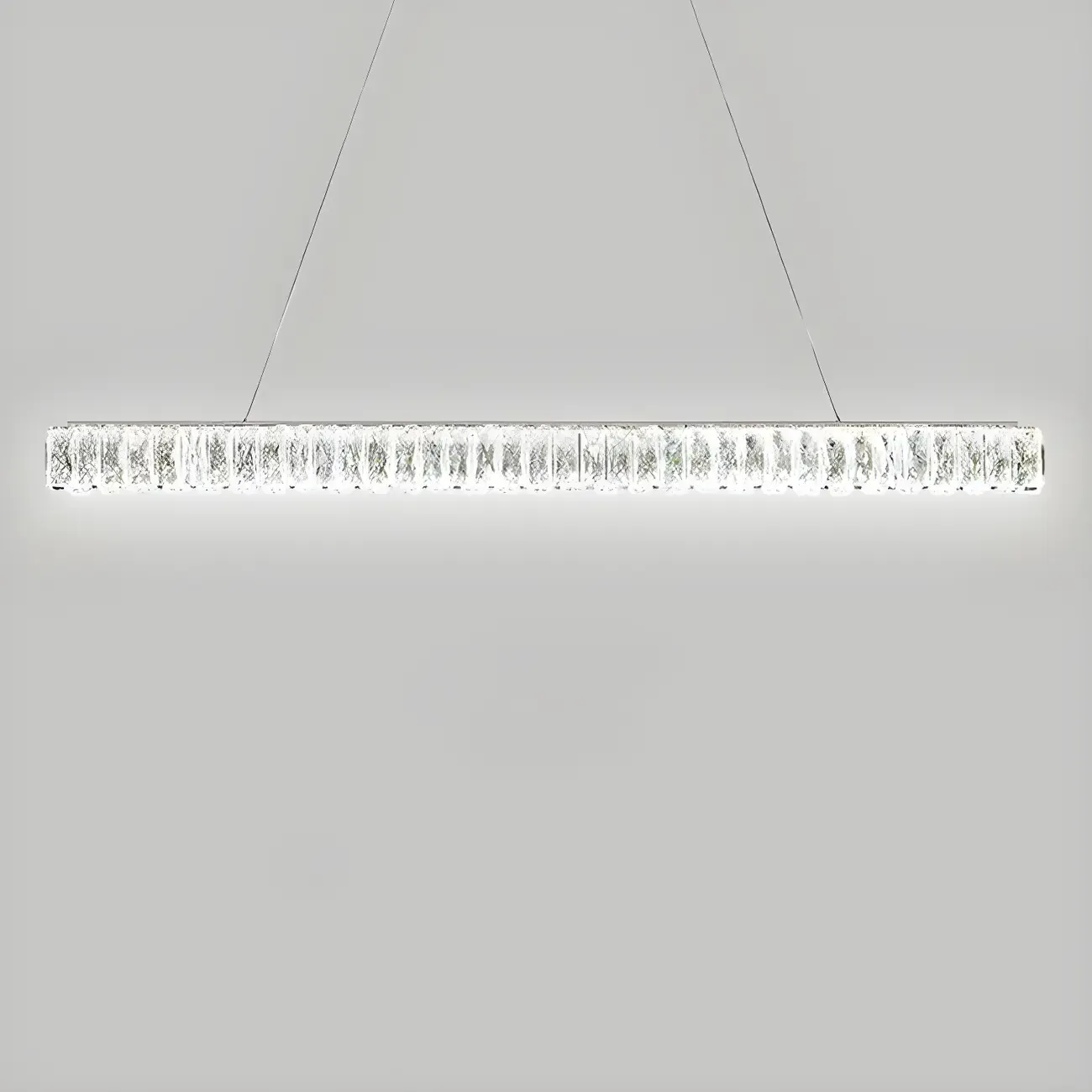 Trendy Modern Crystal Linear Pendant Light