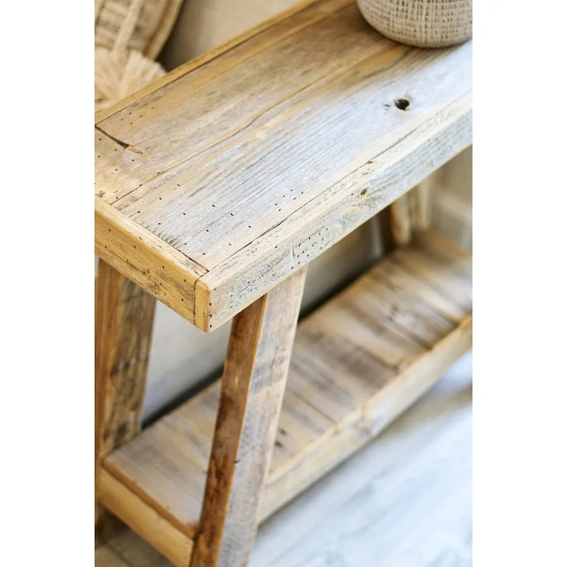 26x10x23 Aztec A Frame Side Table (Natural)