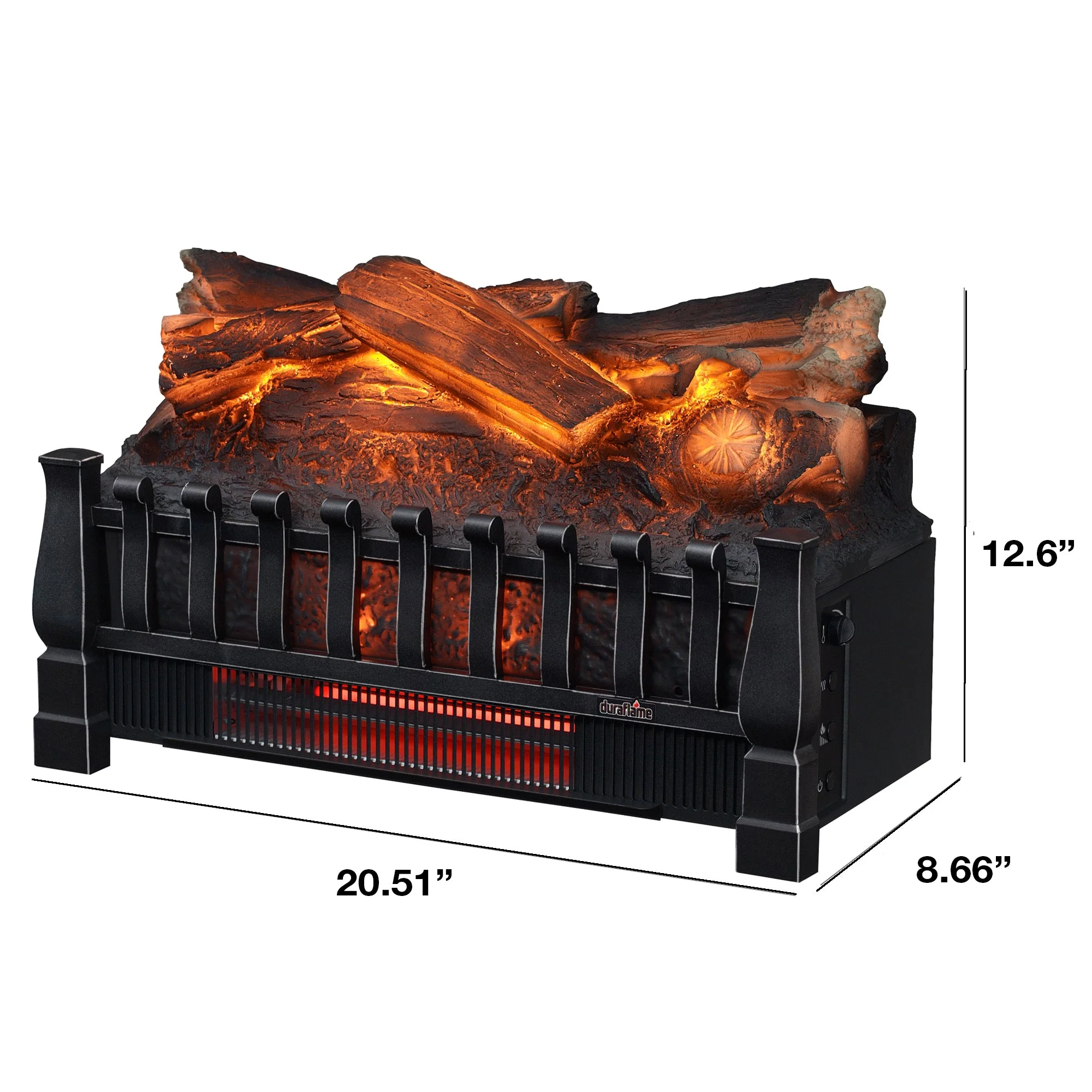 duraflame? Electric Infrared Log Set with Remote Control