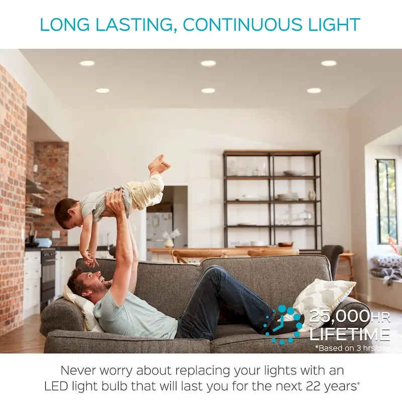 Luxrite BR40 LED Light Bulbs,14W= 85W Dimmable, 1100 Lumen, LED Flood Light Bulb, 14W, E26 Medium Base (12 Pack)