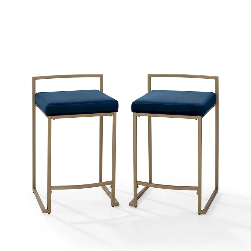 Crosley Harlowe 2-Piece Counter Height Bar Stool Set