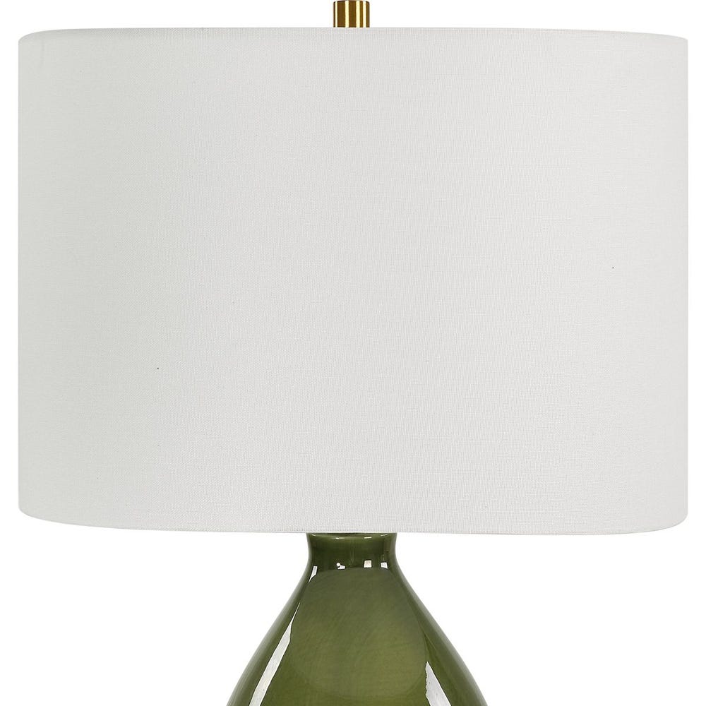 Gourd Table Lamp, Green
