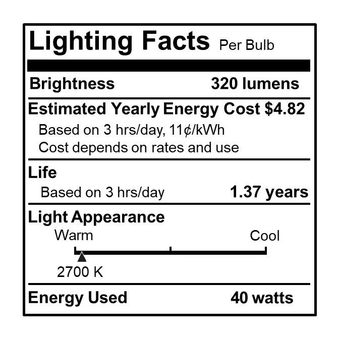 Bulbrite Pack of (25) Dimmable Half Chrome G16.5 Candelabra (E12) Incandescent Bulb