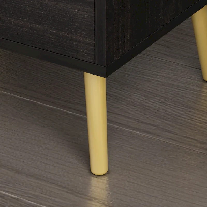 One Drawer Nightstand With One Open Shelf