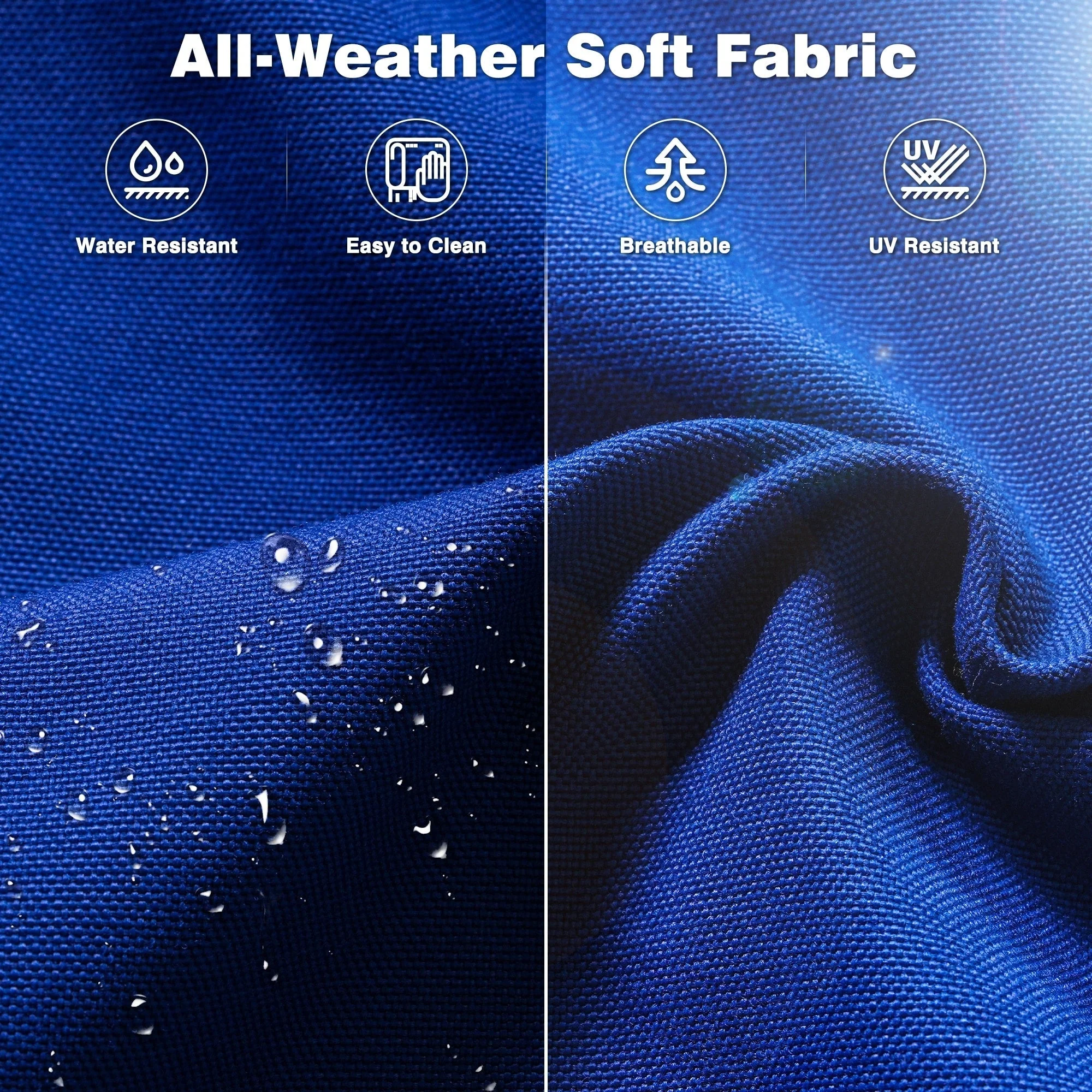 OVIOS 8-piece Patio Wicker Furniture Swivel Chair Set