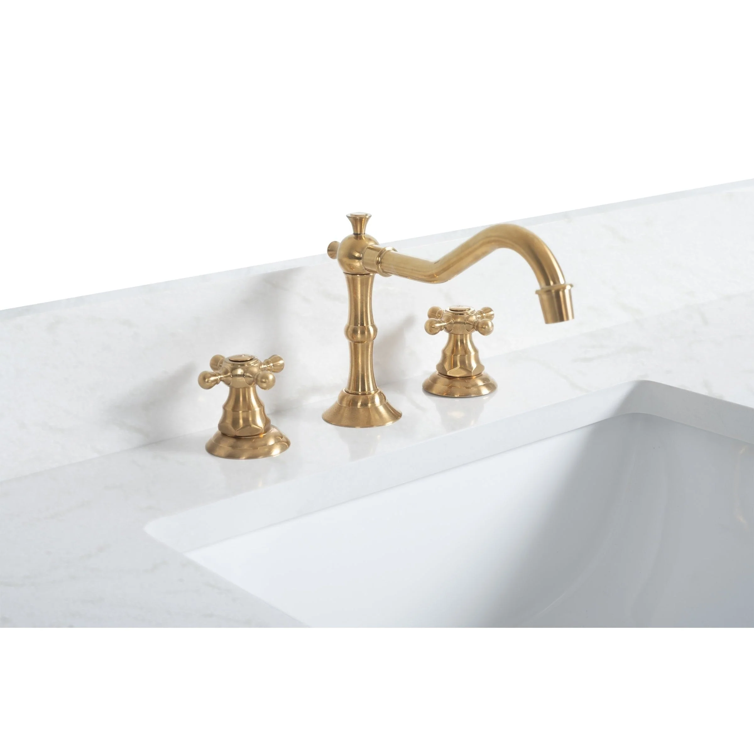 Vanity Art Bathroom Vanity with Ceramic Sink and Engineered Marble Top