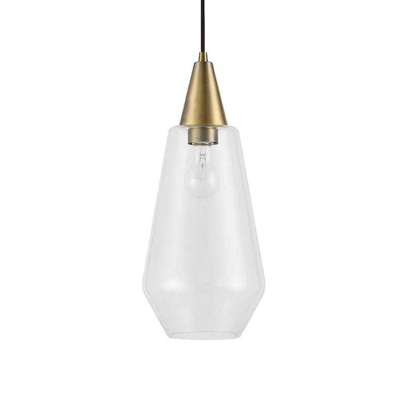 Uttermost Eichler Antique Brass 1 Light Mini Pendant - 18 H x 8 Dia.