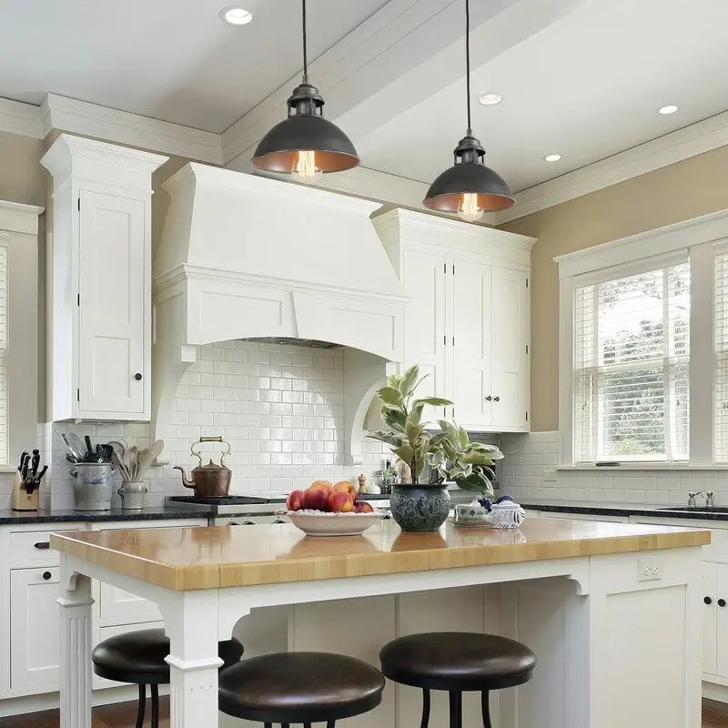 The Gray Barn Farmhouse 1-Light Dome Pendant Industrial Island Lights - D9  x H7.3