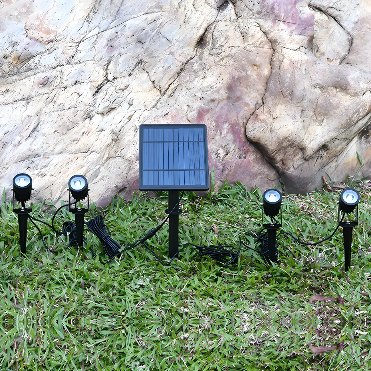 Modern Solar Spike Spotlight Landscape Lighting