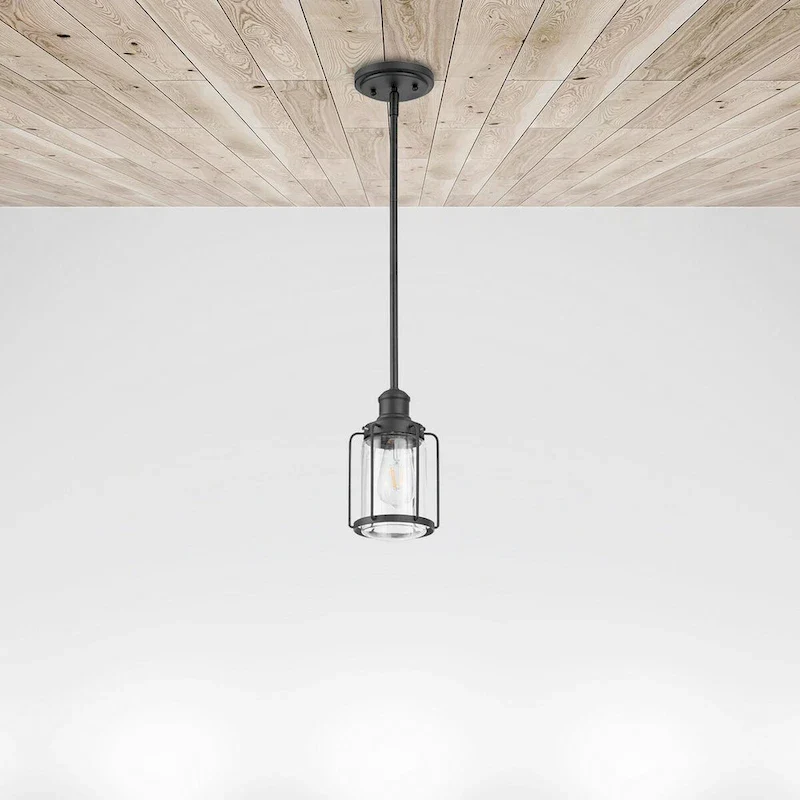 Prominence Home Lincoln Woods, Pendant Light, One Light, Pendant - Matte Black