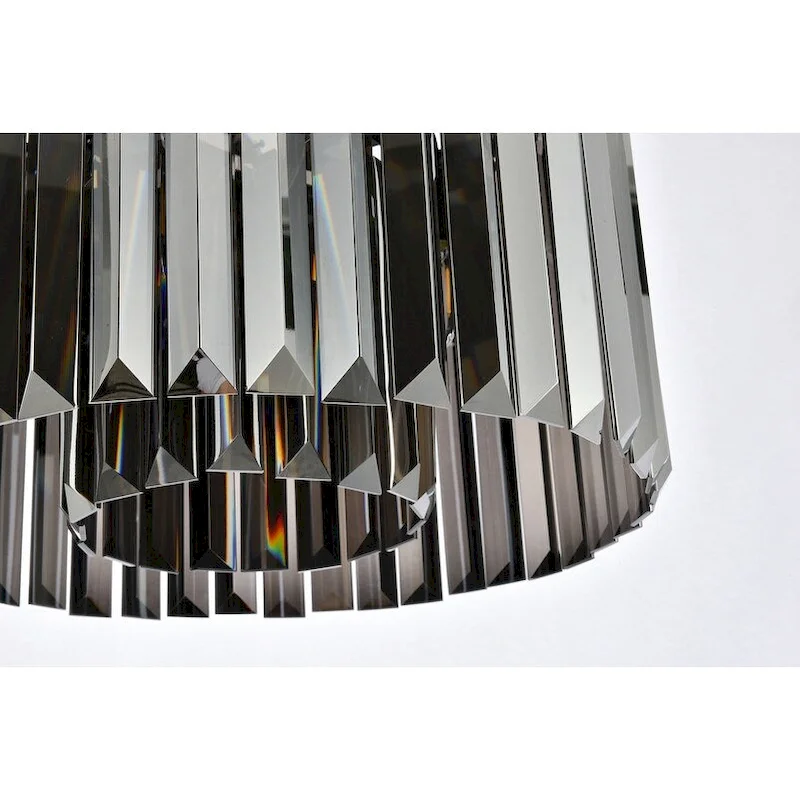 Royce Edge 6-Light Matte Black Pendant