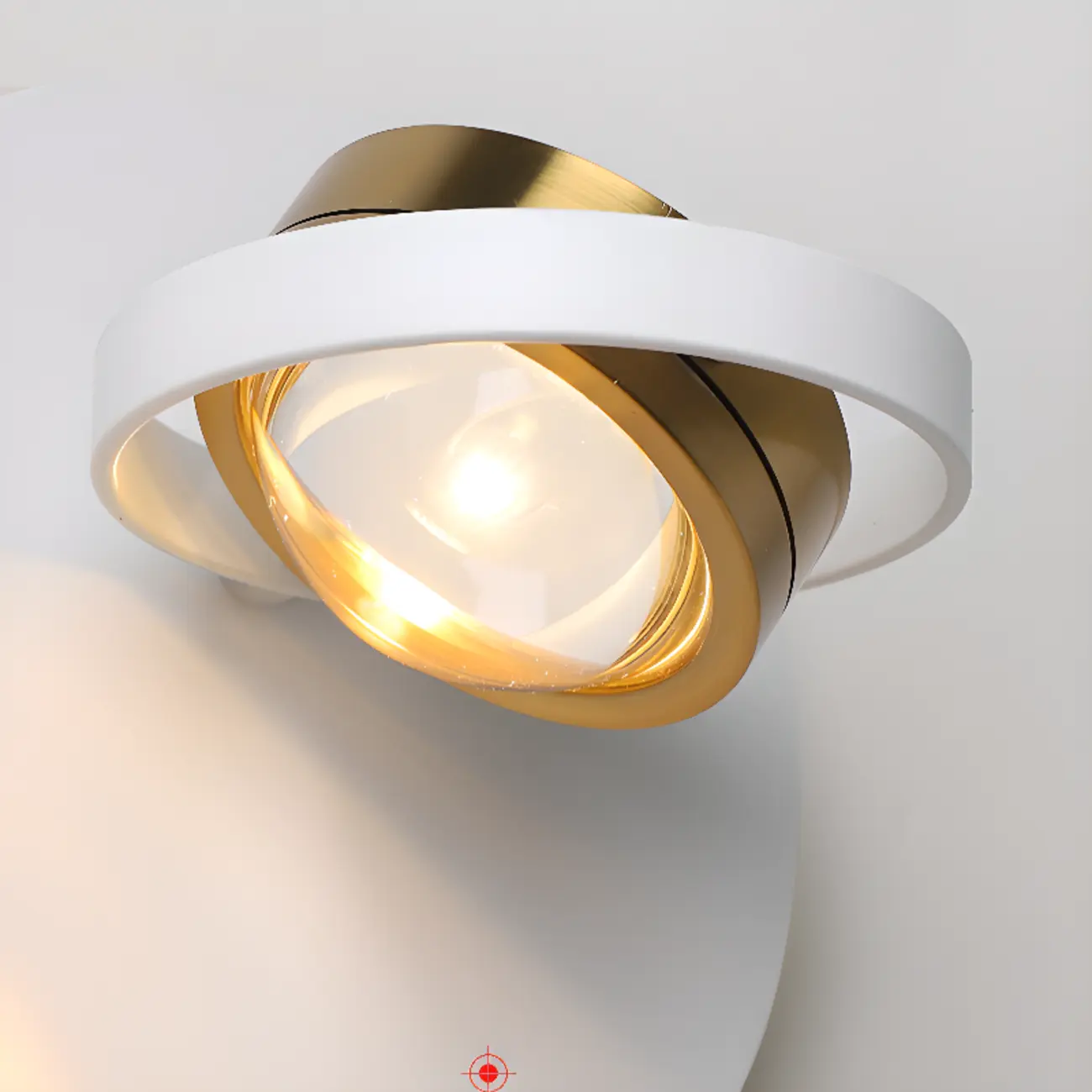 Sleek Adjustable Metal LED Wall Sconce with Acrylic Shade