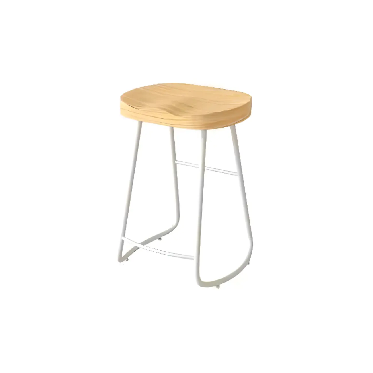 Modern Natural Wood Counter Height Bar Stools