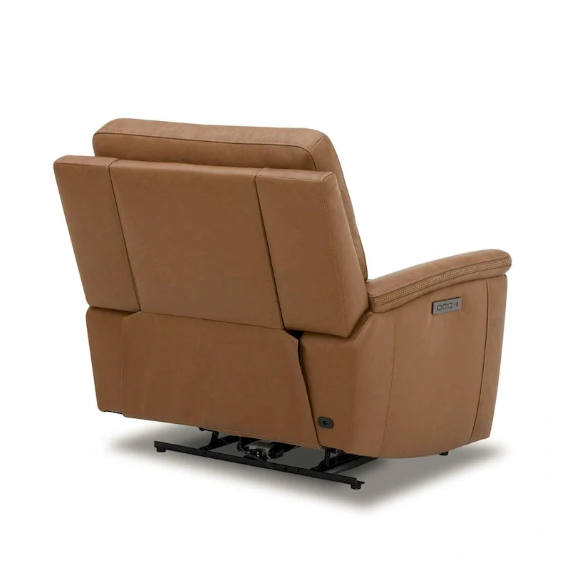 Cooper Leather Power Recliner - Camel