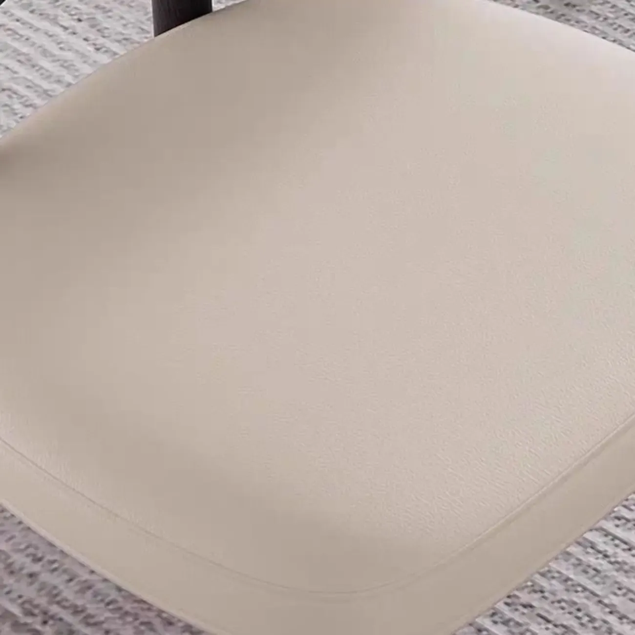 Scandinavian Low Back Upholstered Wood Dining Chair