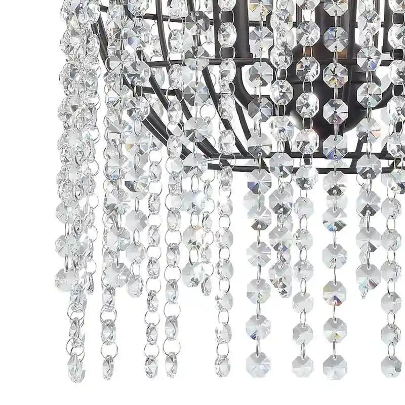 Elk Home Yardley Oil Rubbed Bronze Crystal 3 Light Pendant