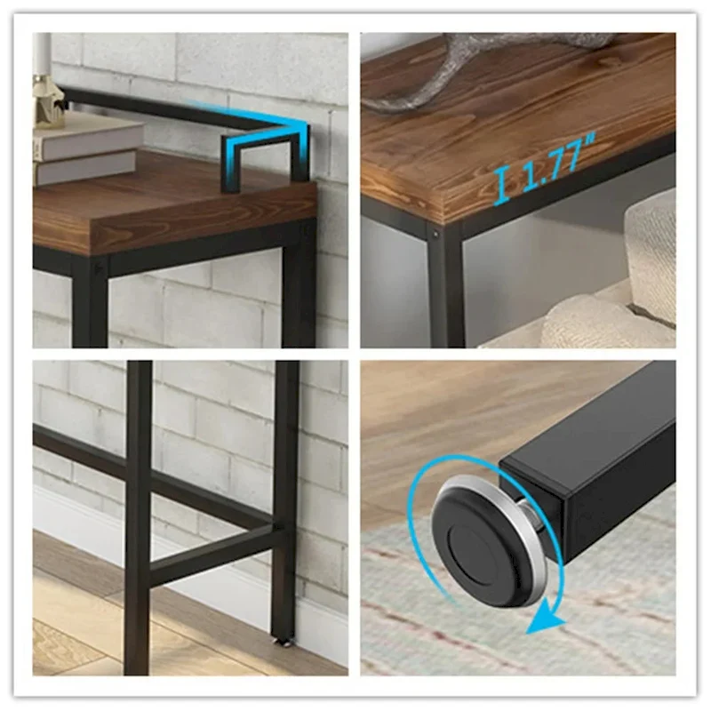 Narrow Console Table, Sofa Table Behind Couch, Hallway Entrance Table