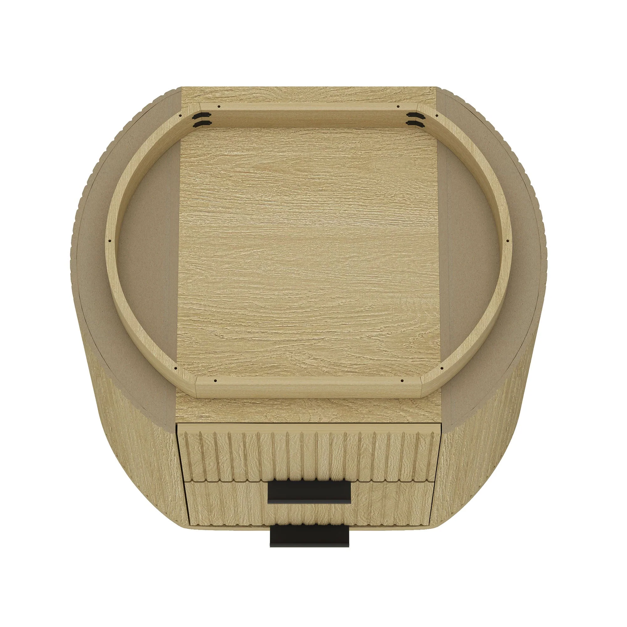 Olivia Fluted 27' 2-Drawer Nightstand