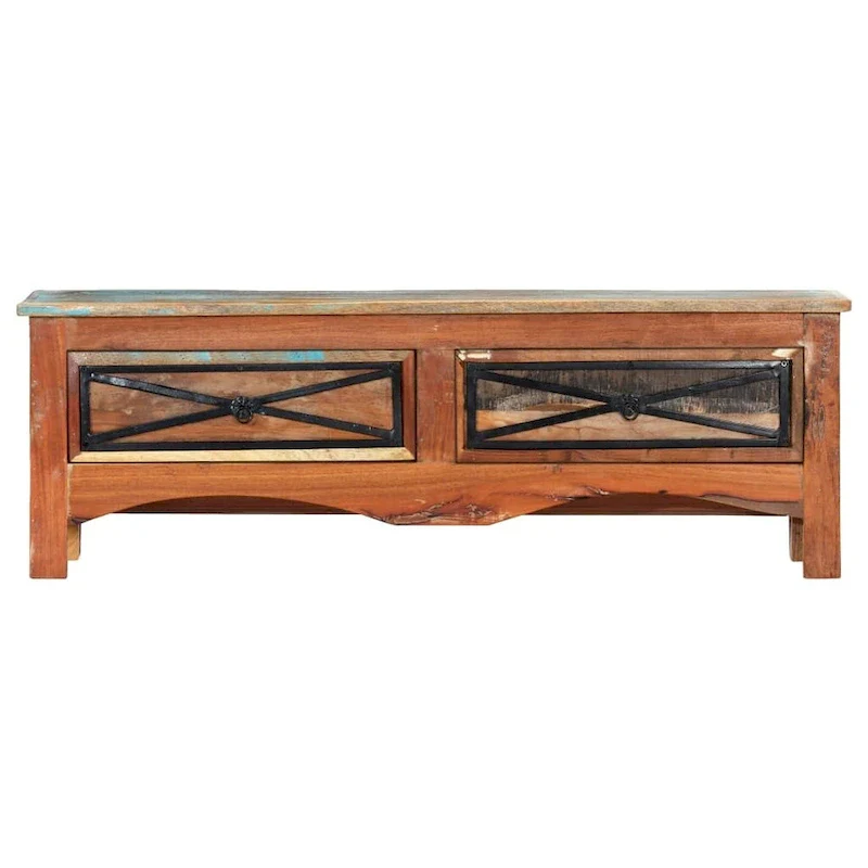 vidaXL TV Stand 47.2x11.8x15.7 Solid Wood Reclaimed
