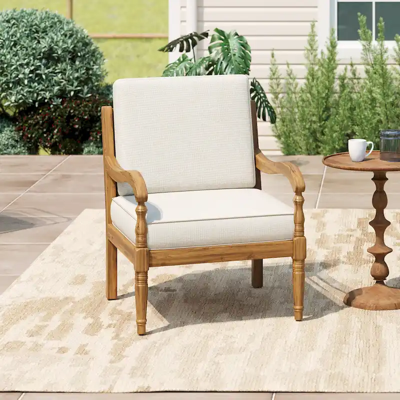 Christopher Knight Home- Jasie Acacia Wood Outdoor Club Chair