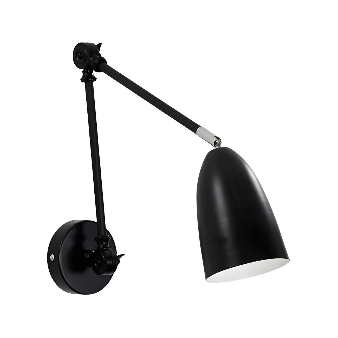Modern Simple Metal Adjustable Swing Arm Wall Light