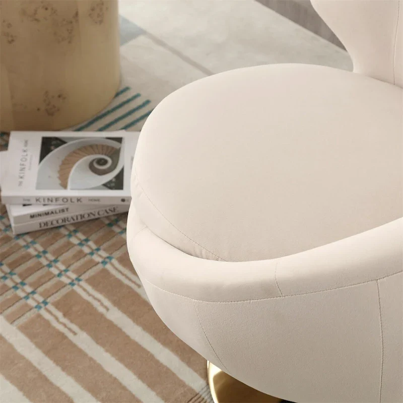 360 Degree Swivel Cuddle Barrel Accent Chairs, Round Armchairs