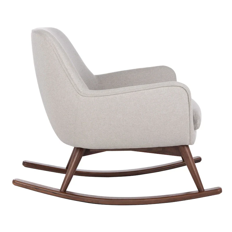 SAFAVIEH Couture Breeda Mid-Century Rocking Chair - 32Wx37Dx32H