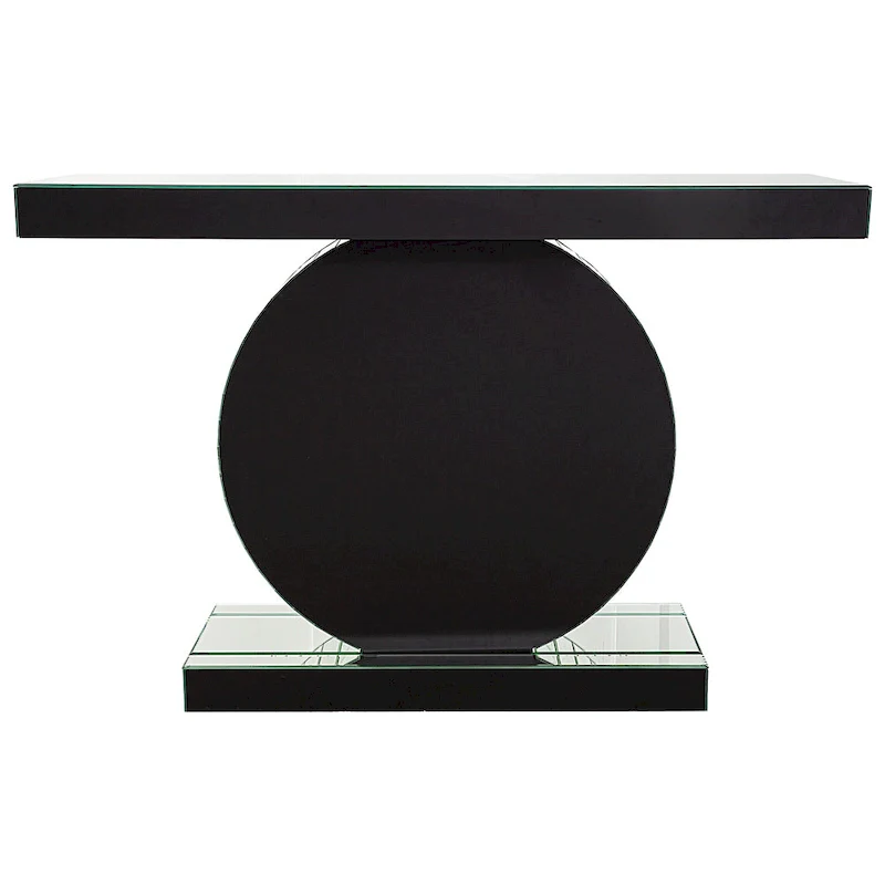 Modern Console Table with Crystal Base Entryway Sofa Table